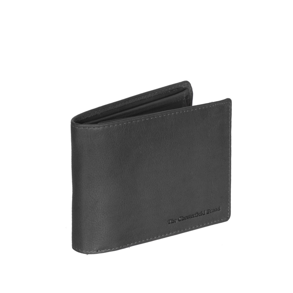 Marion Full-Grain Leather Wallet voor Heren in Classic 100% Full-Grain Leather - Full Exterior Front Profile View | Buy Online