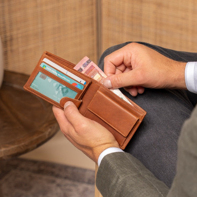 Marvin Full-Grain Leather Wallet voor Heren – alternate product view 3