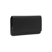 Mirthe Full-Grain Leather Wallet voor Dames in Classic 100% Full-Grain Leather - Full Exterior Front Profile View | Buy Online
