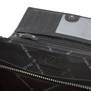 Mirthe Full-Grain Leather Wallet voor Dames - Structured Side Profile Showing Gusset Depth &amp; Expansion Capacity