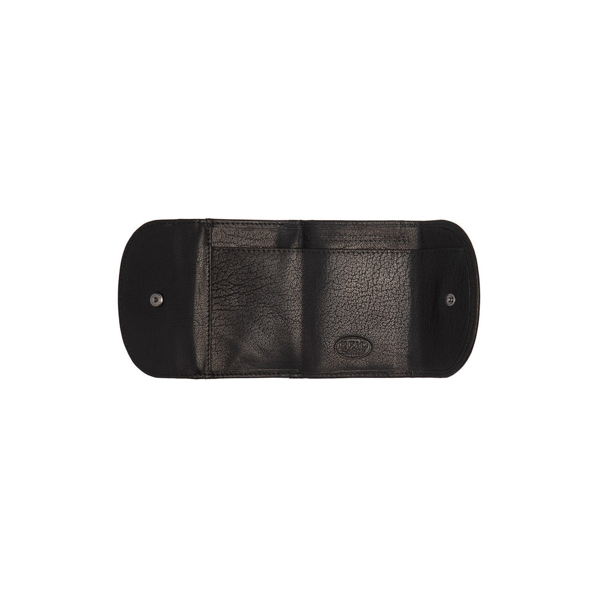 Newton Full-Grain Leather Wallet voor Dames - Structured Side Profile Showing Gusset Depth &amp; Expansion Capacity