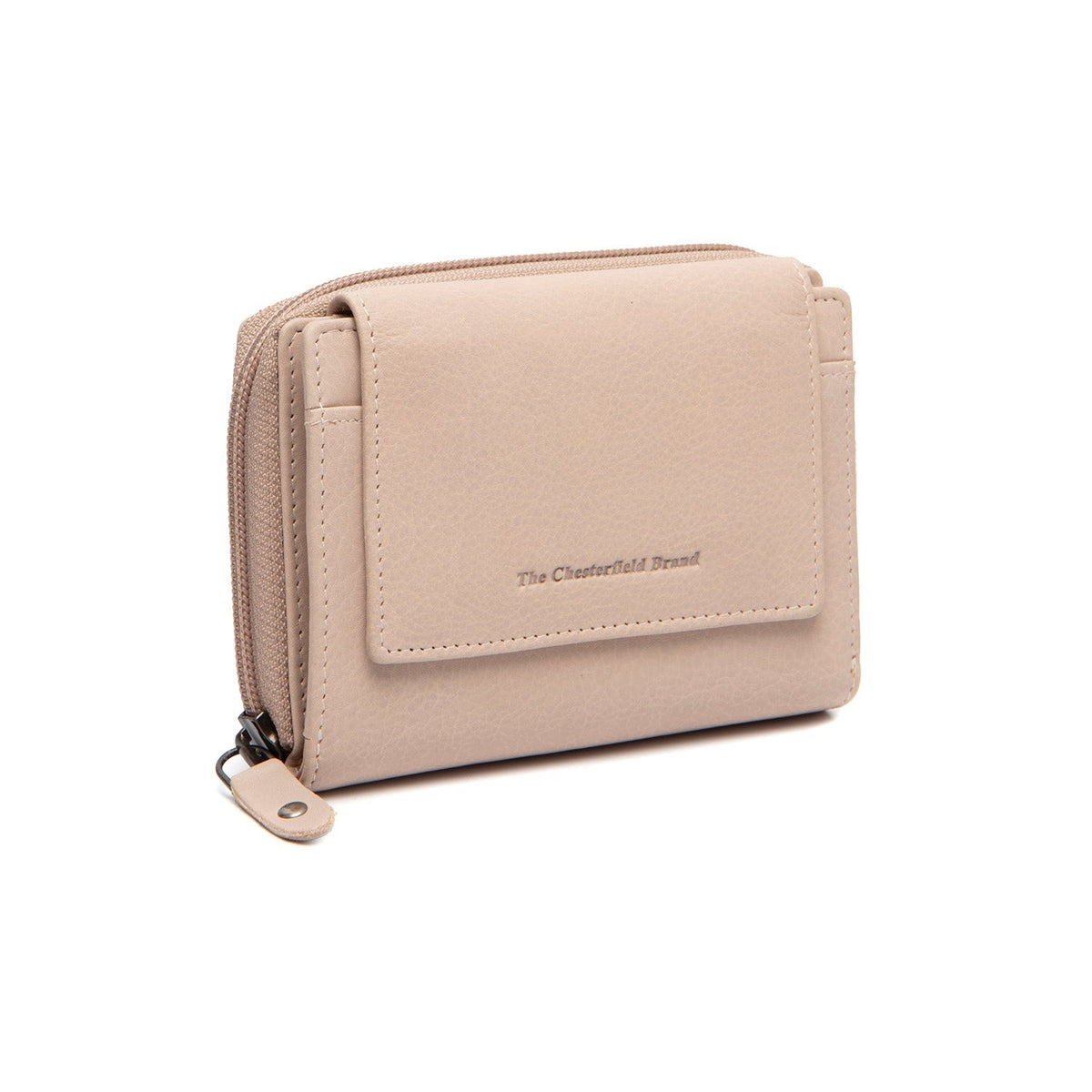 Orveta Full-Grain Leather Wallet voor Dames in Classic 100% Full-Grain Leather - Full Exterior Front Profile View | Buy Online