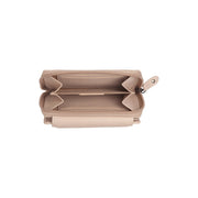 Orveta Full-Grain Leather Wallet voor Dames - Structured Side Profile Showing Gusset Depth &amp; Expansion Capacity