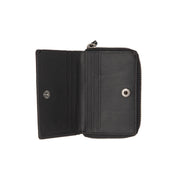 Osum Full-Grain Leather Wallet voor Dames - Structured Side Profile Showing Gusset Depth &amp; Expansion Capacity