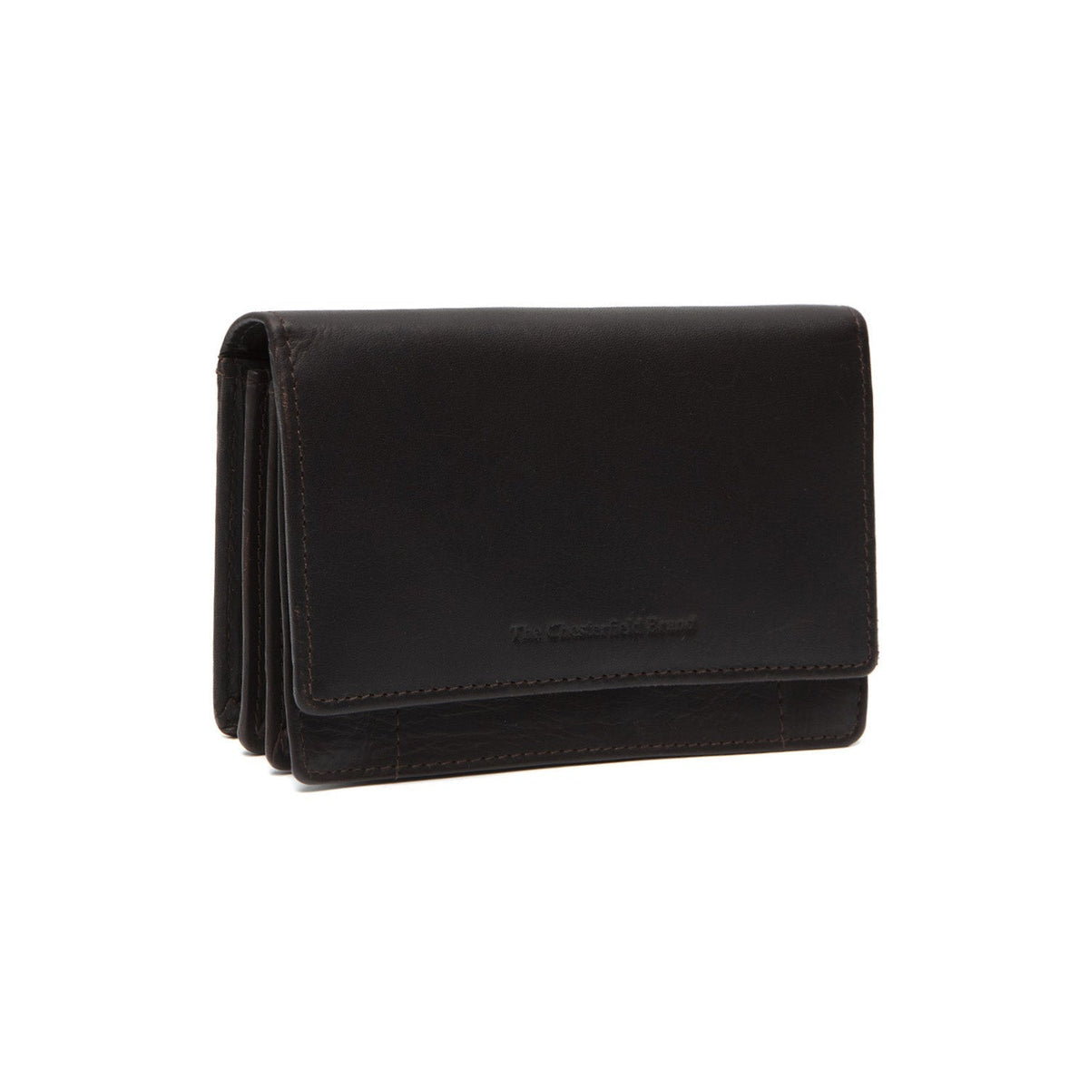Salzburg Full-Grain Leather Wallet voor Dames in Classic 100% Full-Grain Leather - Full Exterior Front Profile View | Buy Online