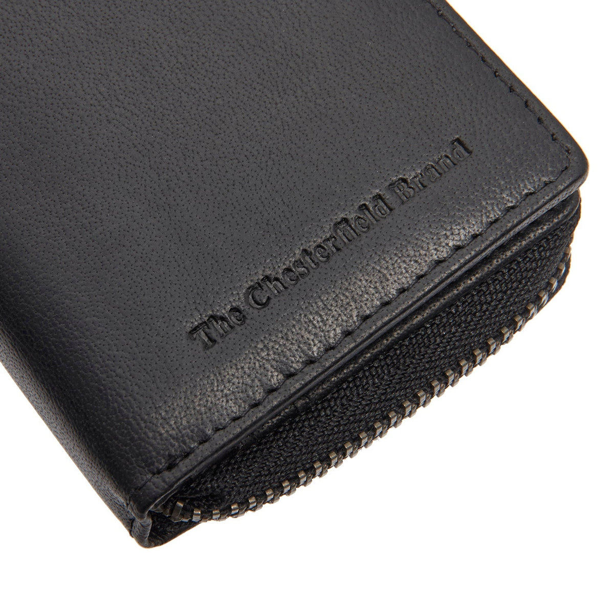 Sionel Full-Grain Leather Wallet voor Dames - Structured Side Profile Showing Gusset Depth &amp; Expansion Capacity