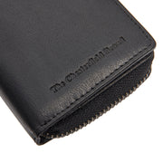 Sionel Full-Grain Leather Wallet voor Dames - Structured Side Profile Showing Gusset Depth &amp; Expansion Capacity