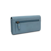 
Sky Blue Leather Wallet Valetta, detail view 4