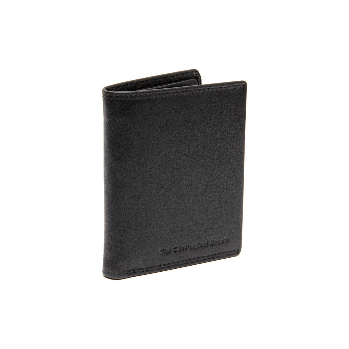 Vincent Full-Grain Leather Wallet voor Heren in Classic 100% Full-Grain Leather - Full Exterior Front Profile View | Buy Online