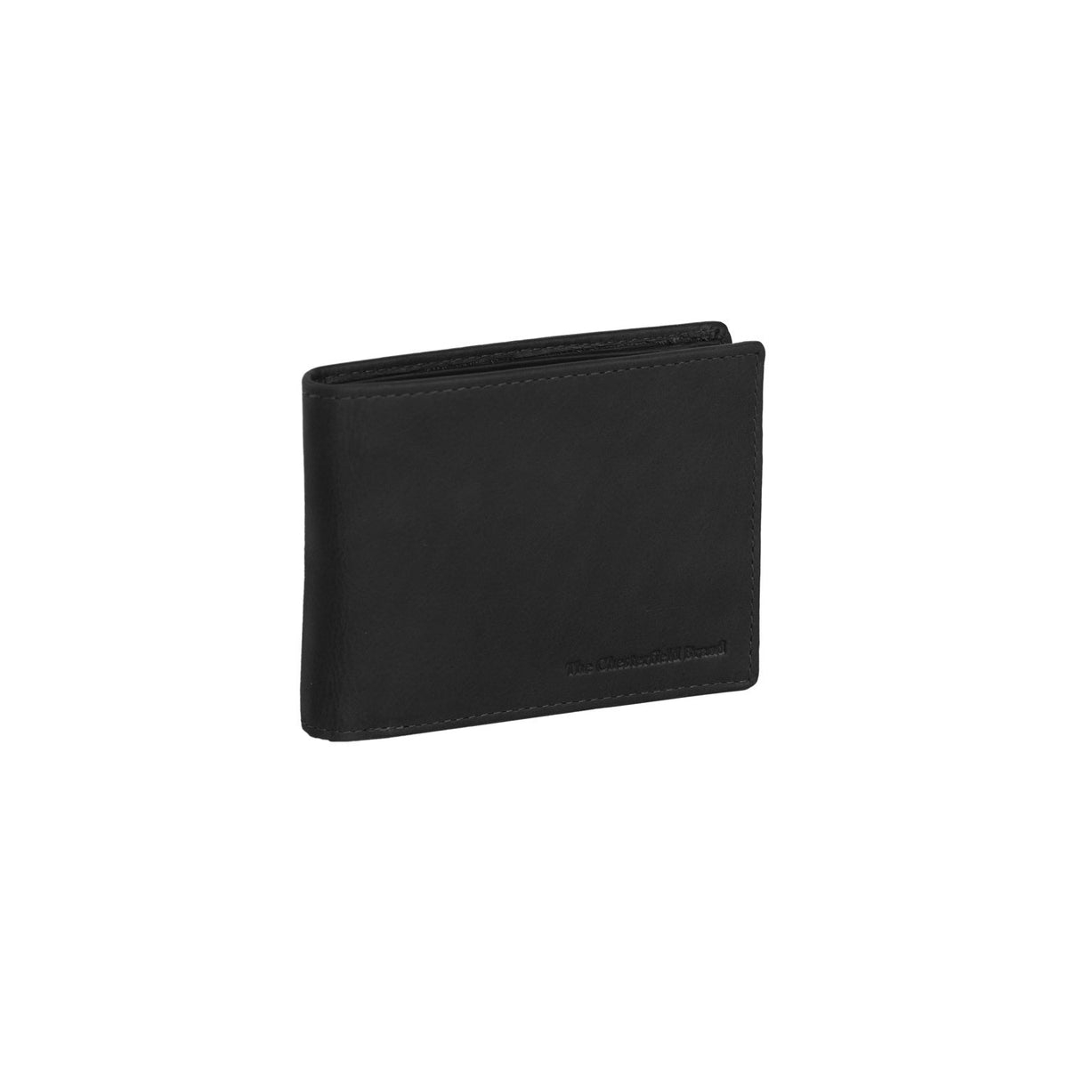 Walid Full-Grain Leather Wallet voor Heren in Classic 100% Full-Grain Leather - Full Exterior Front Profile View | Buy Online