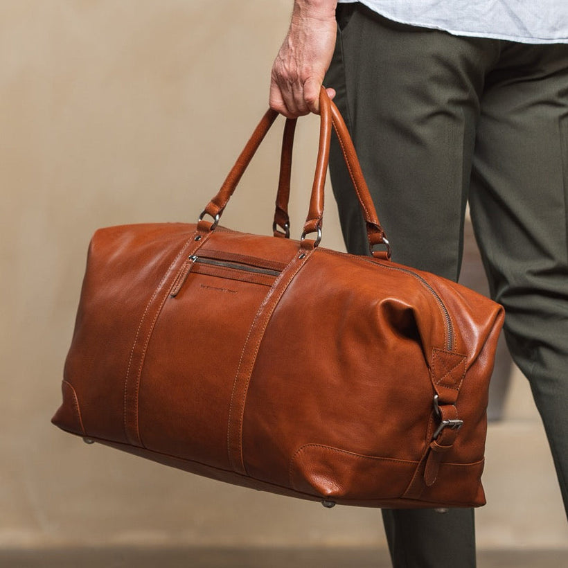 Cavoli Full-Grain Leather Weekender Bag voor Dames