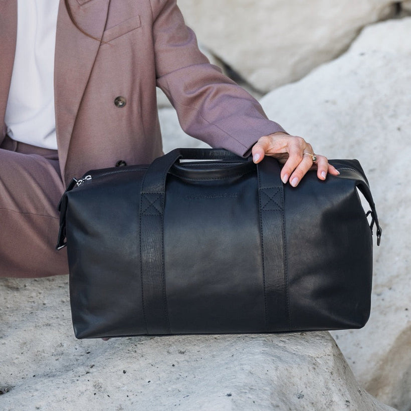 Conor Full-Grain Leather Weekender Bag voor Dames