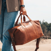 Conor Full-Grain Leather Weekender Bag voor Dames – alternate product view 2