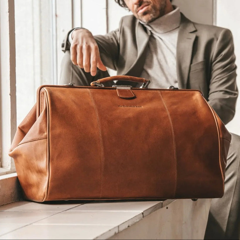 Corfu Full-Grain Leather Weekender Bag voor Dames
