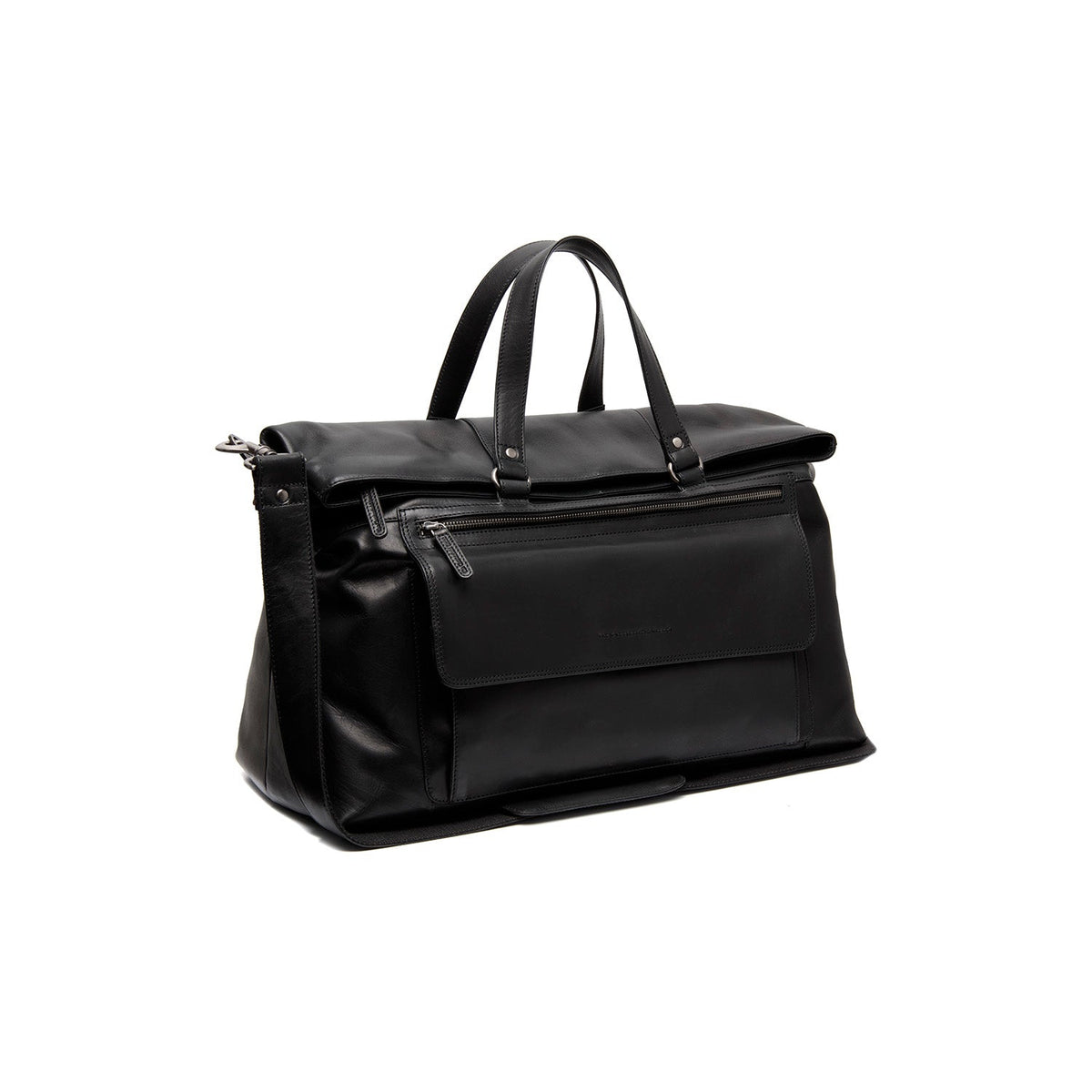 Lazio Full-Grain Leather Weekender Bag voor Dames in Classic 100% Full-Grain Leather - Full Exterior Front Profile View | Buy Online