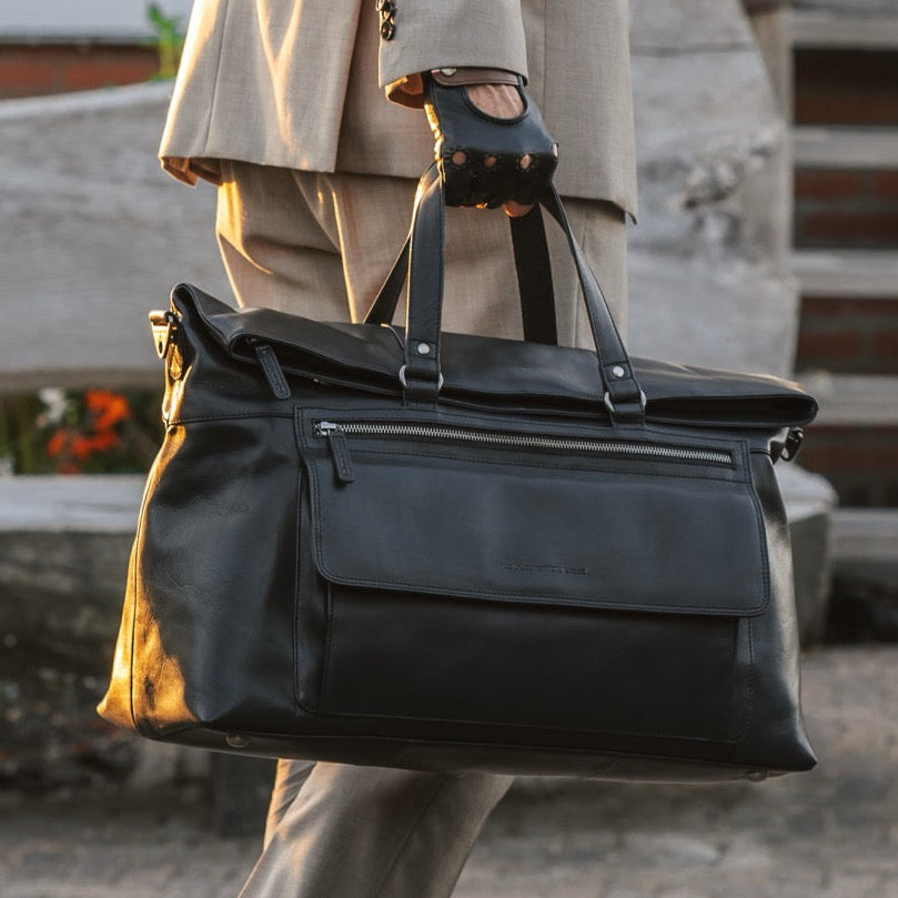 Lazio Full-Grain Leather Weekender Bag voor Dames