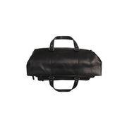 Lazio Full-Grain Leather Weekender Bag voor Dames - Structured Side Profile Showing Gusset Depth &amp; Expansion Capacity