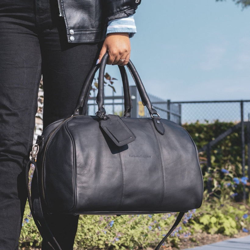 Liam Full-Grain Leather Weekender Bag voor Dames