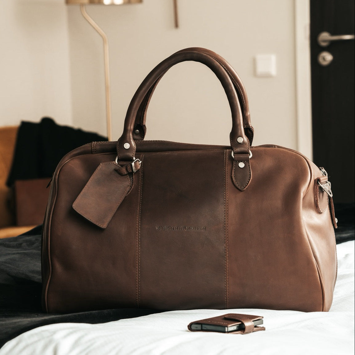 Liam Full-Grain Leather Weekender Bag voor Dames – alternate product view 2