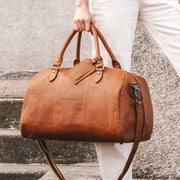 Liam Full-Grain Leather Weekender Bag voor Dames – alternate product view 2