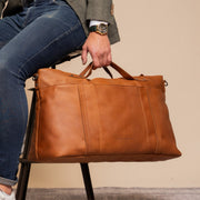 Mark Full-Grain Leather Weekender Bag voor Dames – alternate product view 2