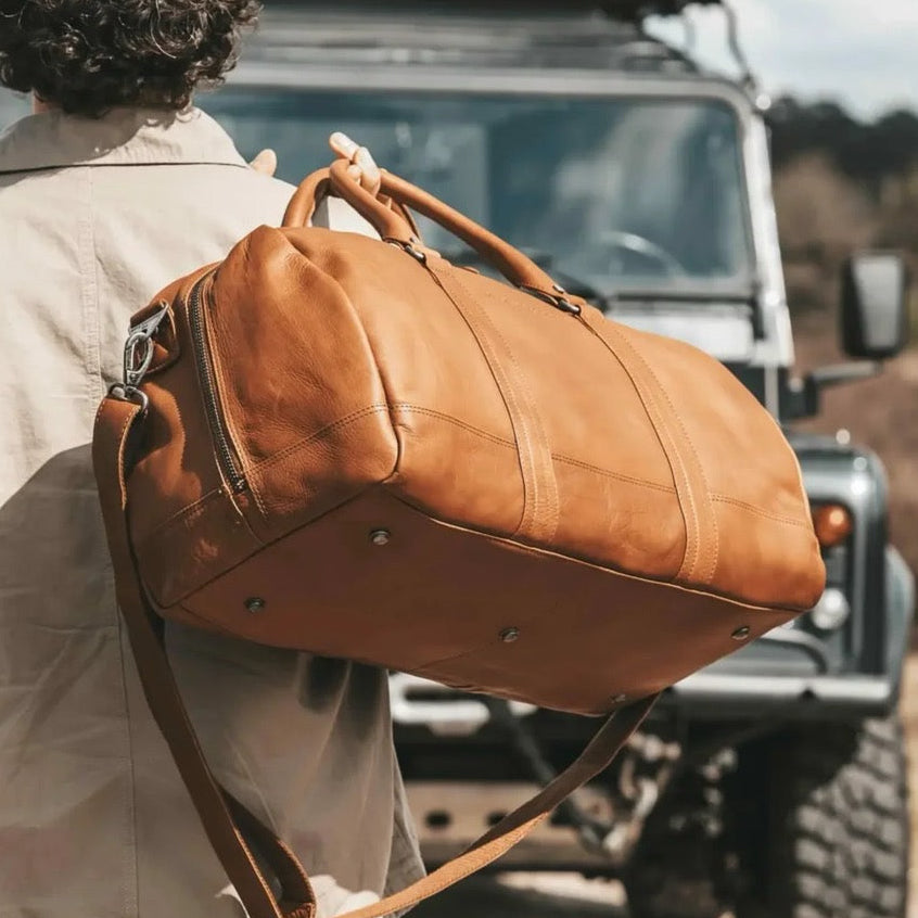 Melbourne Full-Grain Leather Weekender Bag voor Dames – alternate product view 2