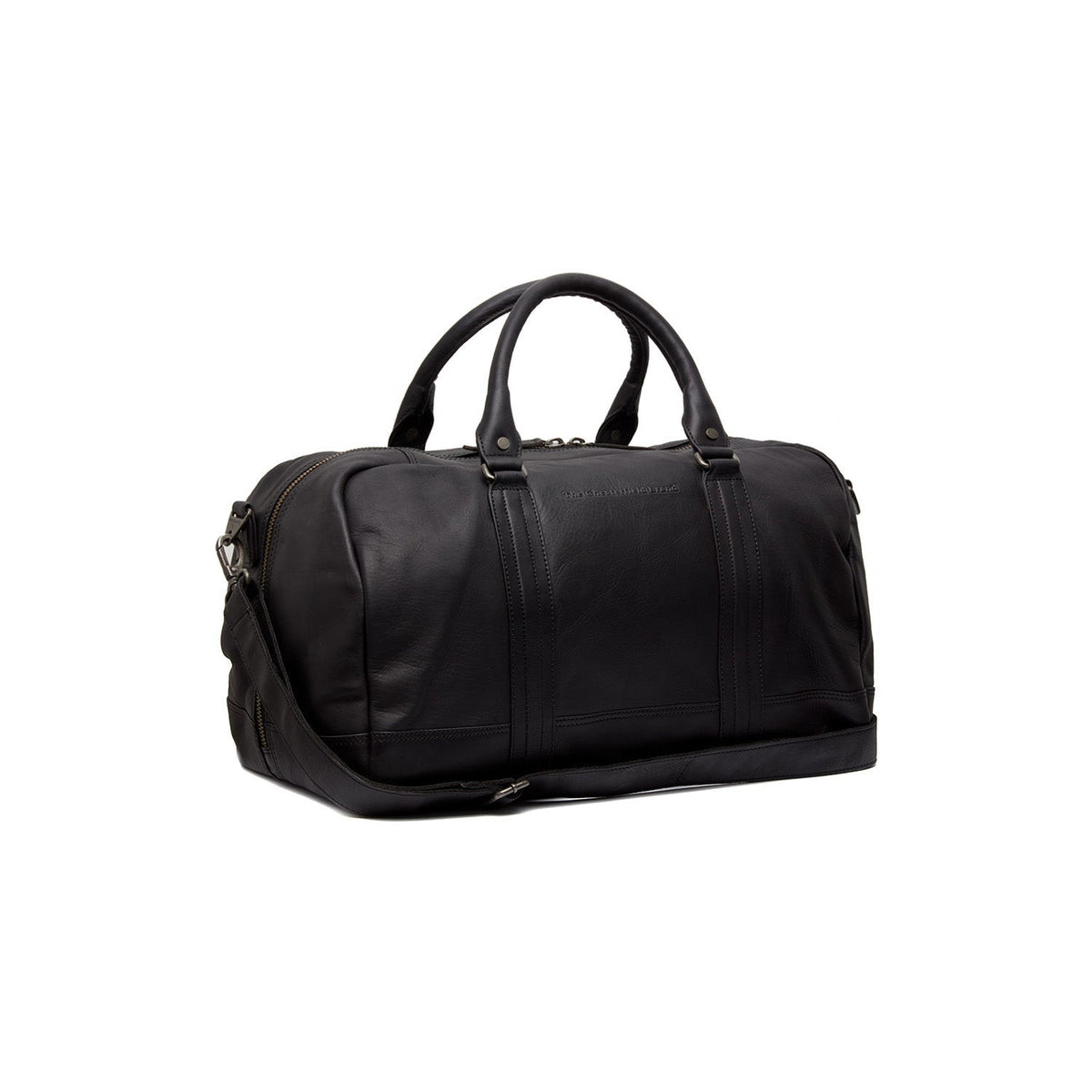 Perth Full-Grain Leather Weekender Bag voor Dames in Classic 100% Full-Grain Leather - Full Exterior Front Profile View | Buy Online