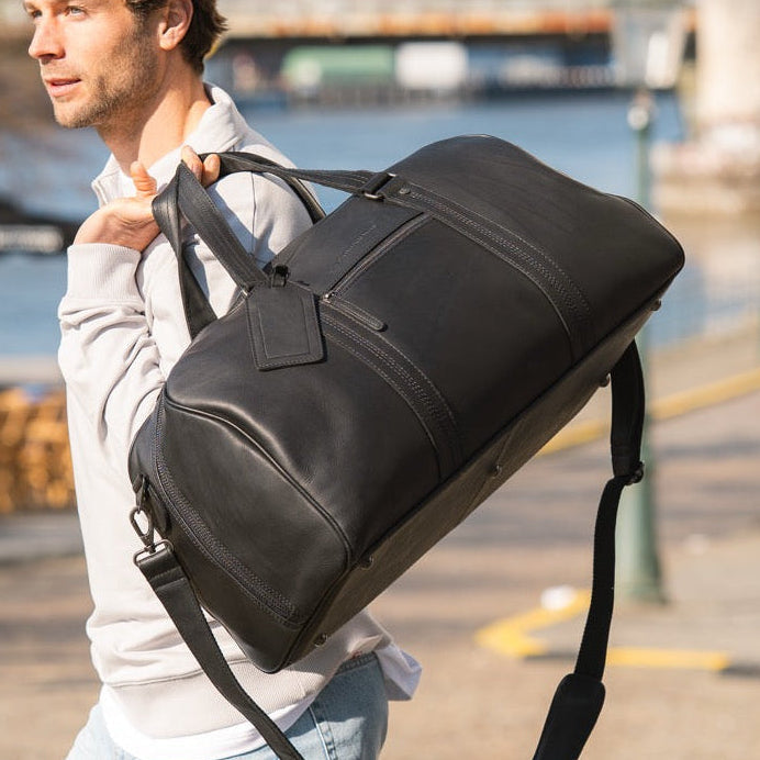 Rivaro Full-Grain Leather Weekender Bag voor Dames