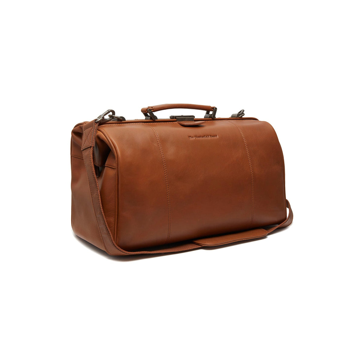 Texel Full-Grain Leather Weekender Bag voor Dames in Classic 100% Full-Grain Leather - Full Exterior Front Profile View | Buy Online
