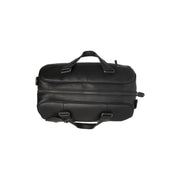 Solid Antique Brass Hardware &amp; Heavy-Duty Dual Zipper Detail on Volenza Full-Grain Leather Weekender Bag voor Dames