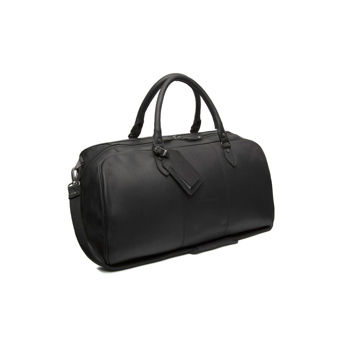 William Full-Grain Leather Weekender Bag voor Dames in Classic 100% Full-Grain Leather - Full Exterior Front Profile View | Buy Online
