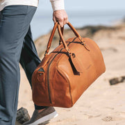 William Full-Grain Leather Weekender Bag voor Dames – alternate product view 2