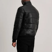 Authentic Sheepskin Leather with Semi-Aniline Finish Grain Texture &amp; Heavy-Duty Seam Stitching Detail