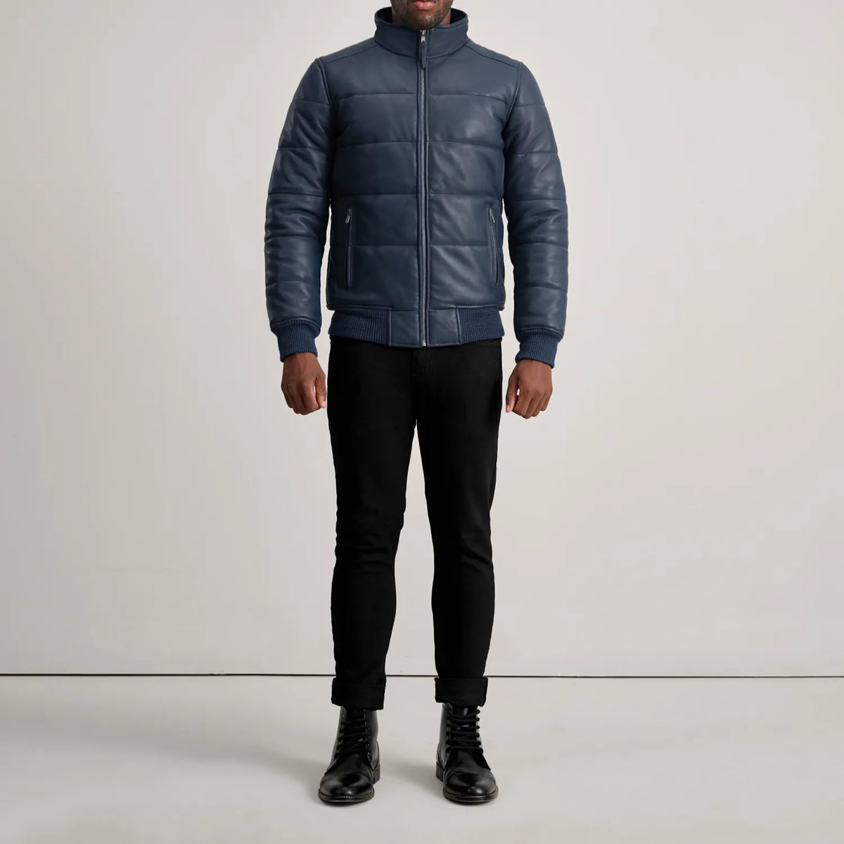 Lucas Leren Bomberjack voor Heren – alternate product view 3