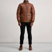 Lucas Leren Bomberjack voor Heren – alternate product view 3