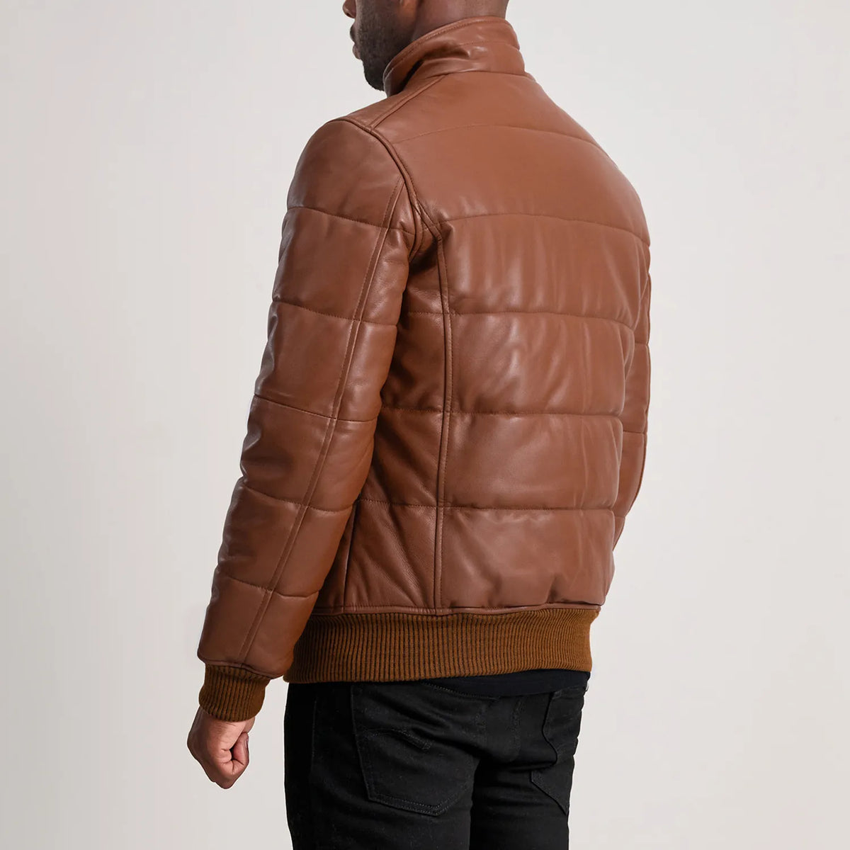 Lucas Leren Bomberjack voor Heren – alternate product view 5