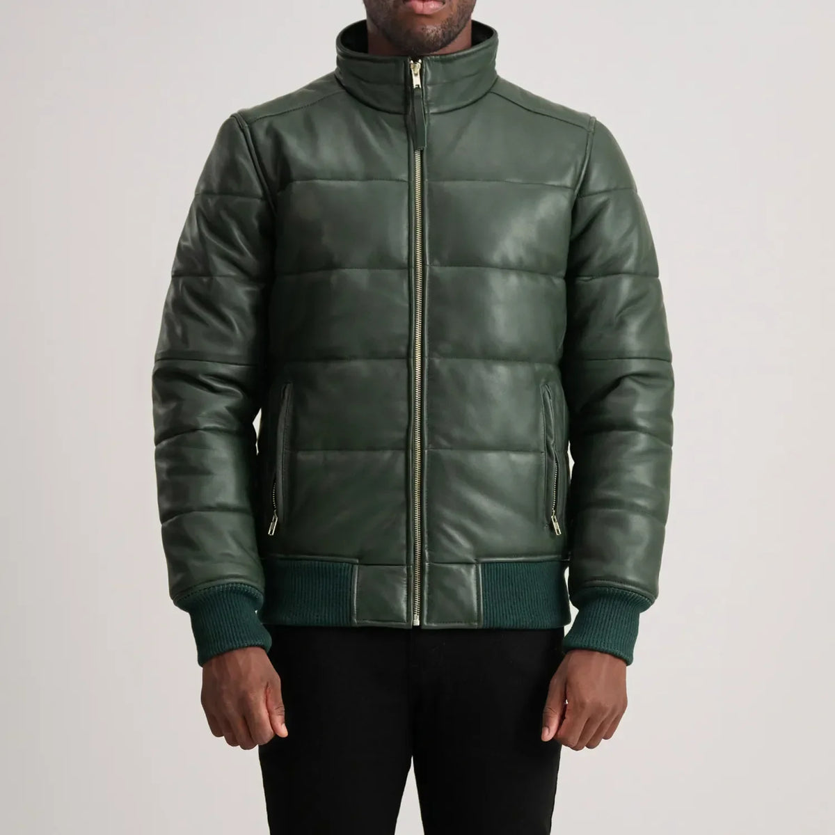 Lucas Leren Bomberjack voor Heren – alternate product view 4