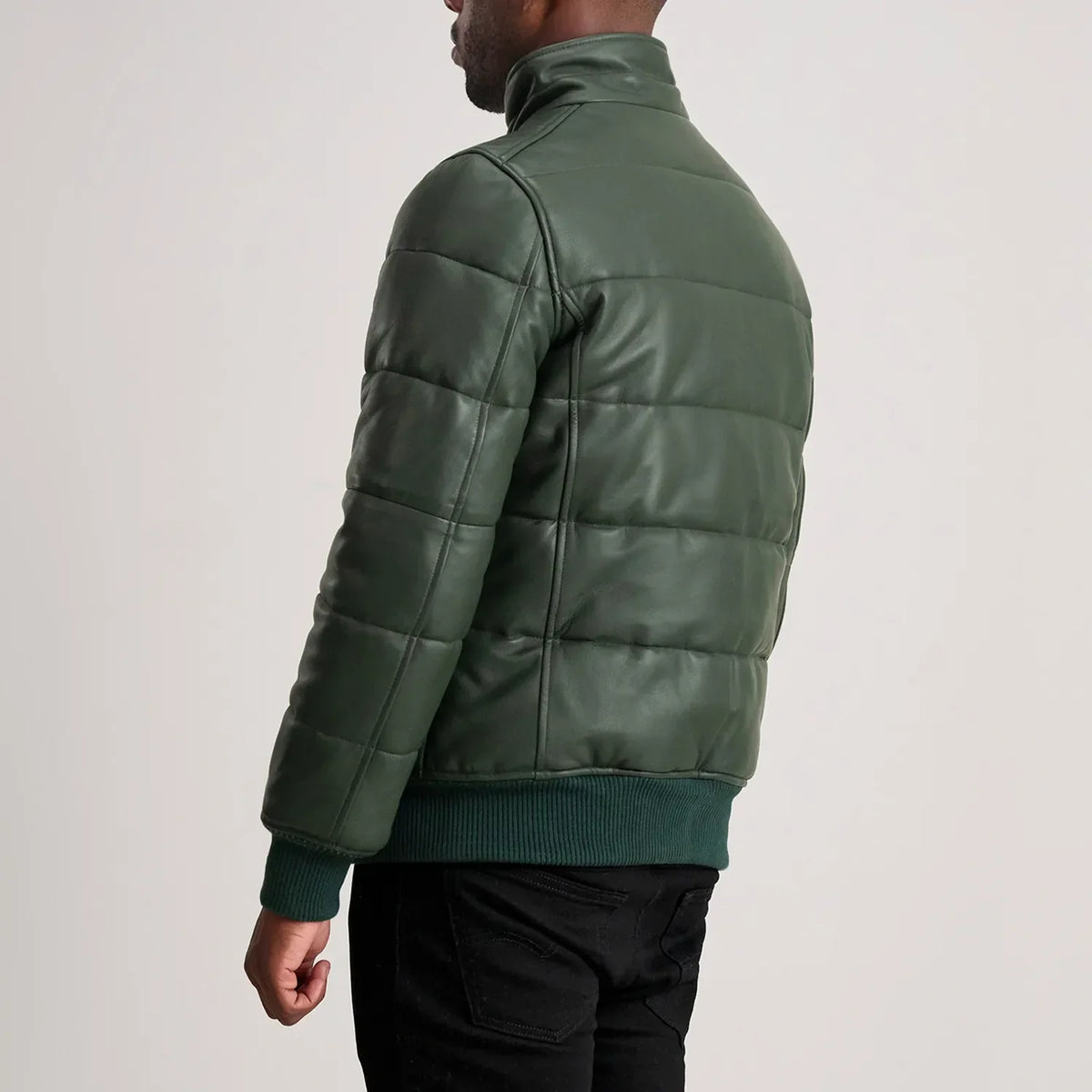 Lucas Leren Bomberjack voor Heren – alternate product view 5