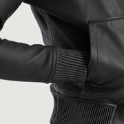 
Luna Hooded Leren Bomberjack voor Dames – alternate product view 6