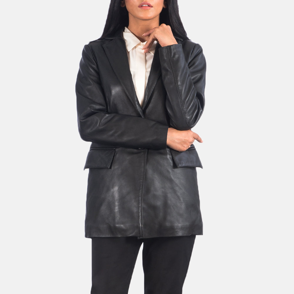 Marilyn Leren Blazer voor Dames – alternate product view 4