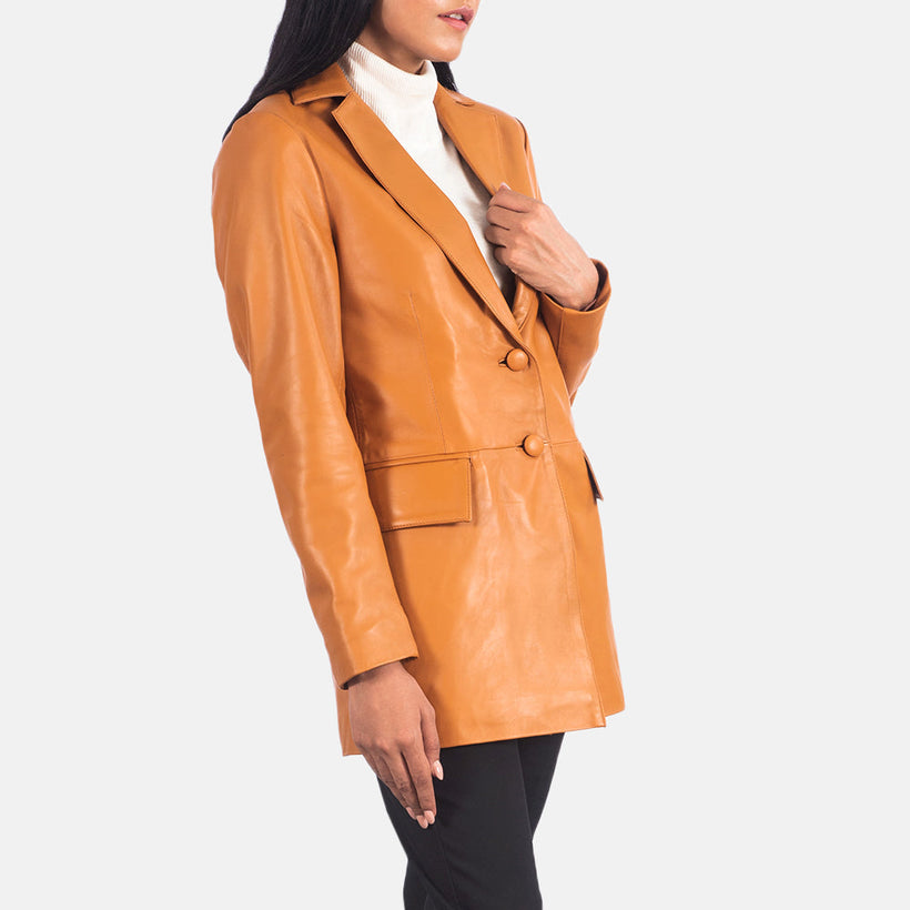 Marilyn Leren Blazer voor Dames