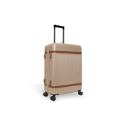 Medium Suitcase Zuna voor Dames in Classic 100% Full-Grain Leather - Front Profile View &amp; Tailored Silhouette | Buy Online
