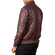 Moda Leren Bomberjack voor Heren – alternate product view 6