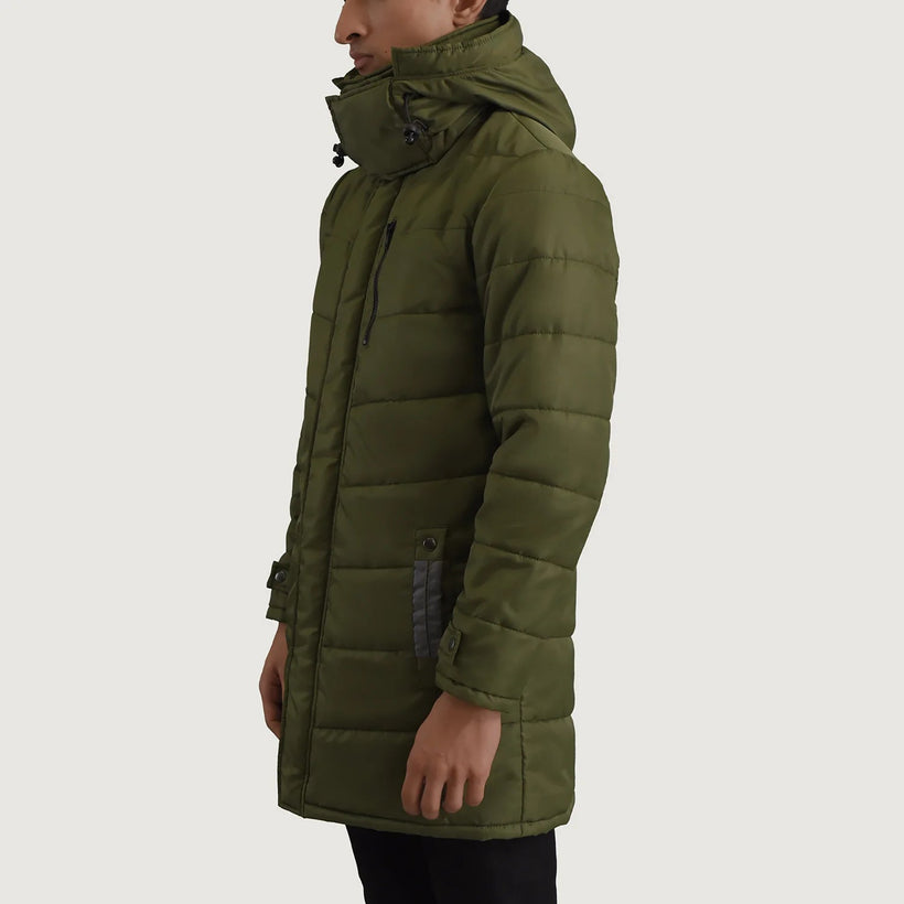 Moore Groen Hooded Parka voor Heren