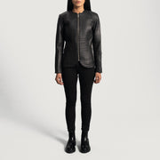 Nexi Gewatteerd Leren Jas voor Dames – alternate product view 3