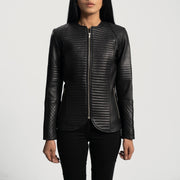 Nexi Gewatteerd Leren Jas voor Dames – alternate product view 4