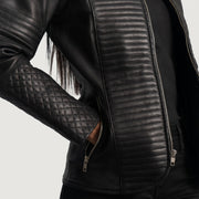 Nexi Gewatteerd Leren Jas voor Dames – alternate product view 6