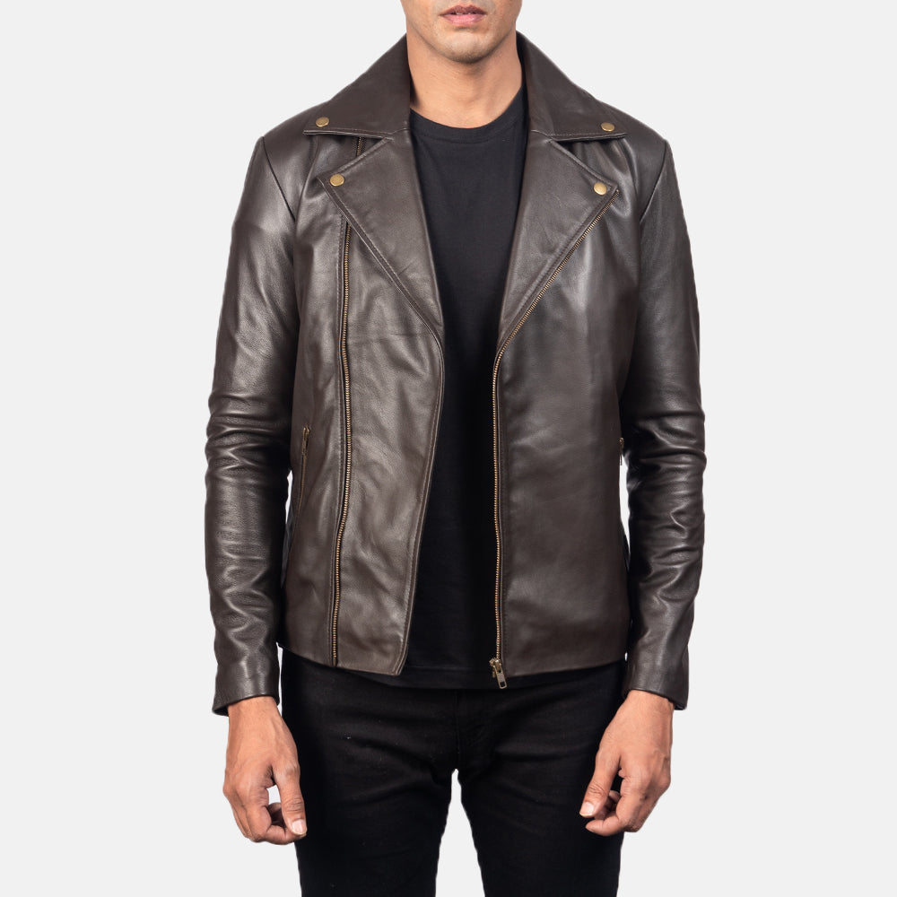 Noah Leren Bikerjack voor Heren – alternate product view 1