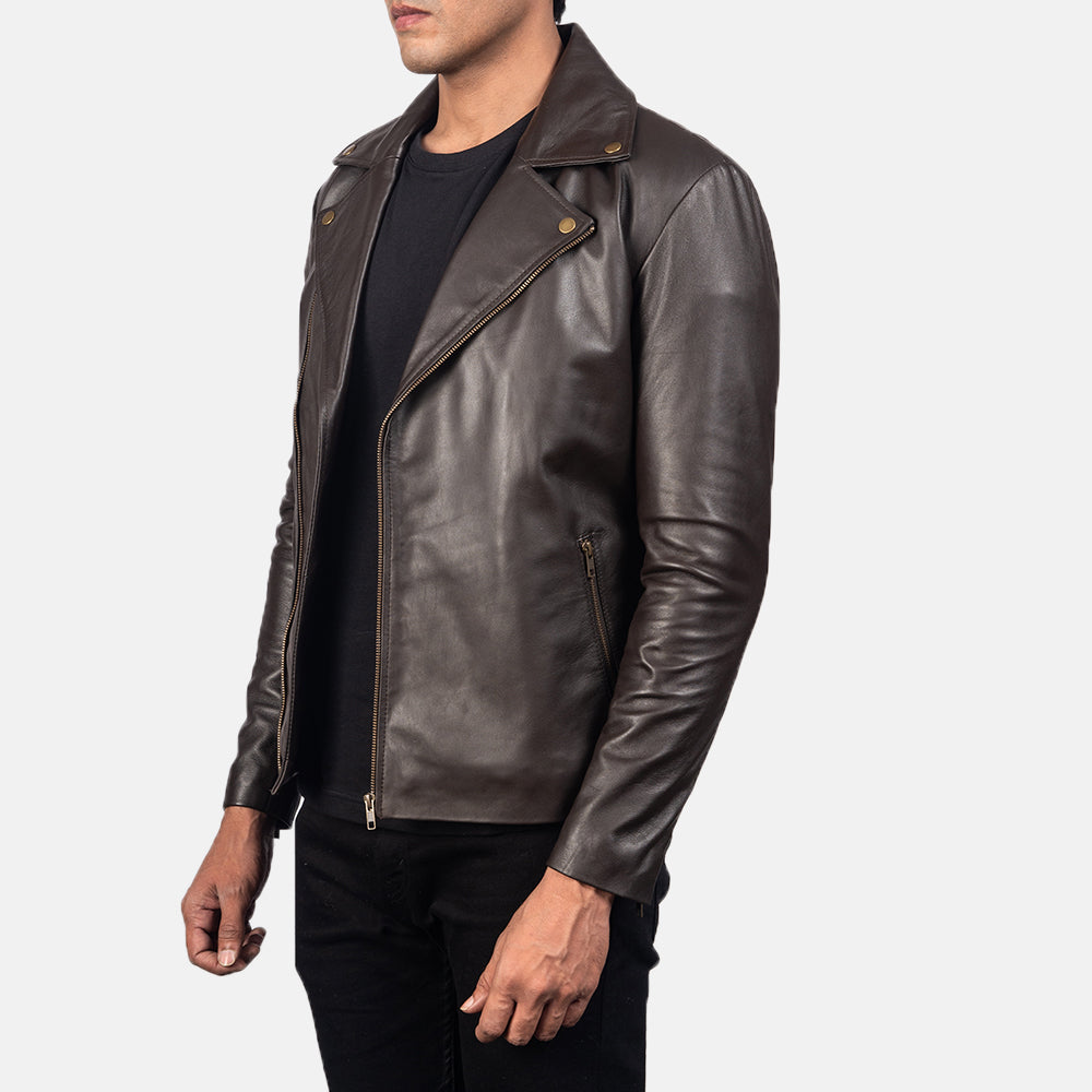 Noah Leren Bikerjack voor Heren – alternate product view 2