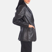 Norma Leren Blazer voor Dames – alternate product view 3
